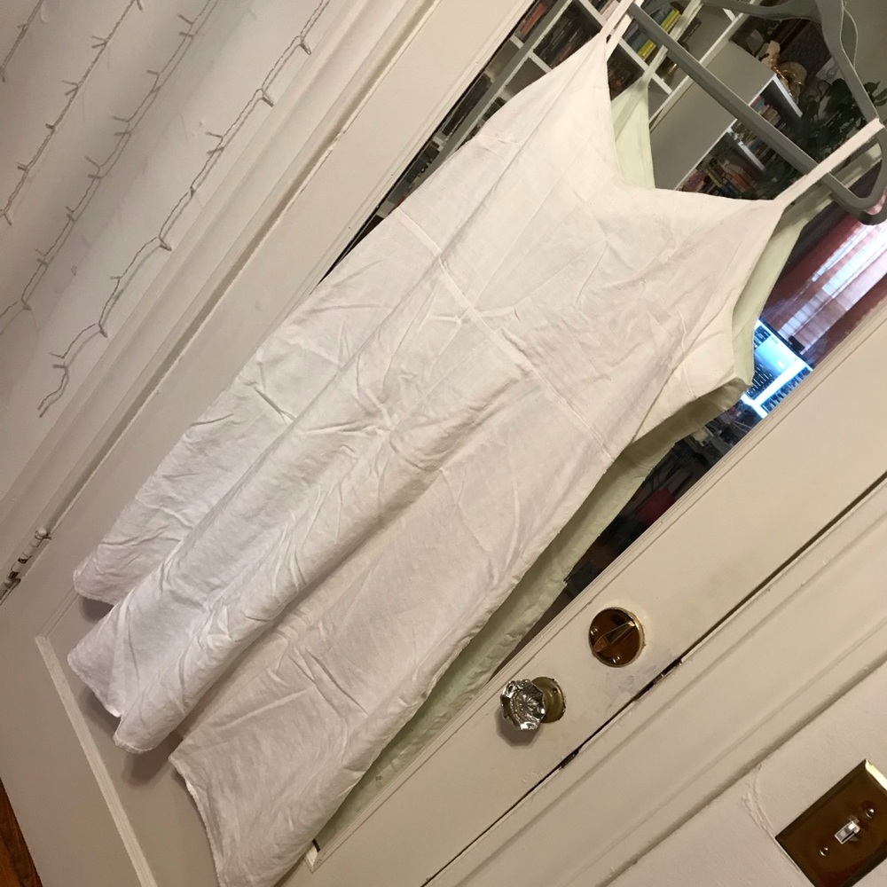 $20 or 2/$20 GAP textured white cotton sundress fully lined summer nap dress XL